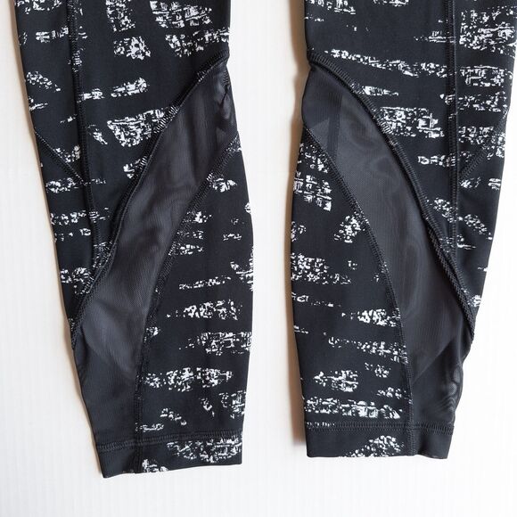 Lululemon Inspire Tight II Graf Black White/Black  7/8 Legging Womens 4 W5LFHS - Picture 15 of 16